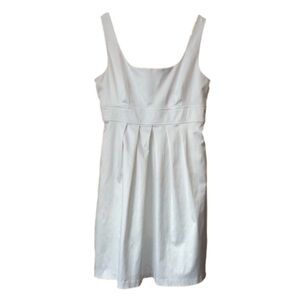 A. Byer white pleated waist sleeveless tank dress Jr size 11